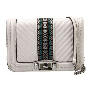 Rebecca Minkoff White and Green Crossbody Bag